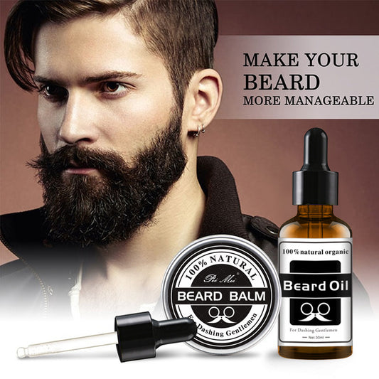 Natural Moisturizing Growth Beard Cream and Oil
