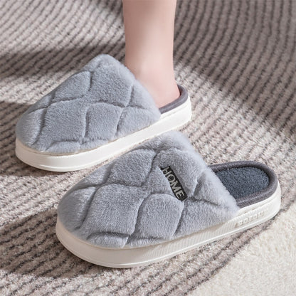 HOME Plush Indoor Slippers