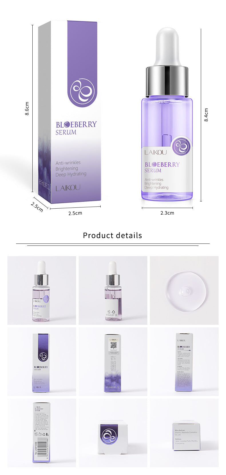Blueberry Facial Moisturizing Serum