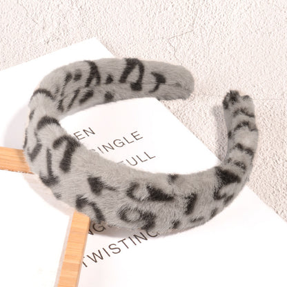 Leopard Print Fluffy Hairband