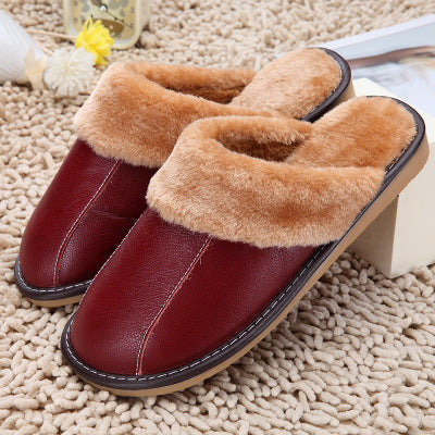 Leather Baotou Indoor Slippers