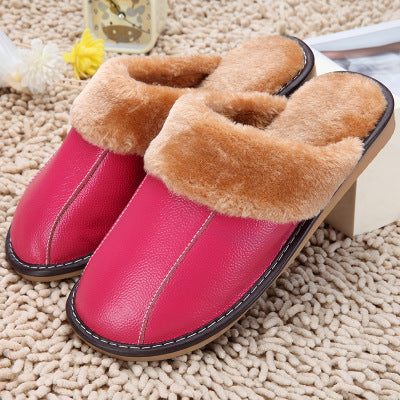 Leather Baotou Indoor Slippers
