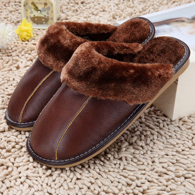 Leather Baotou Indoor Slippers