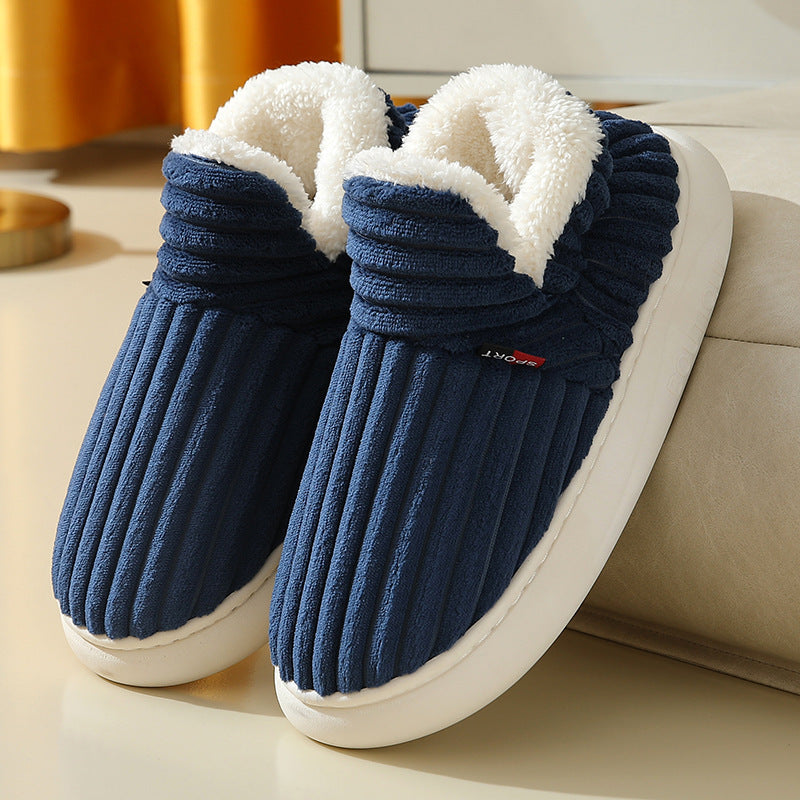 Classy Stripe Slipper Shoes
