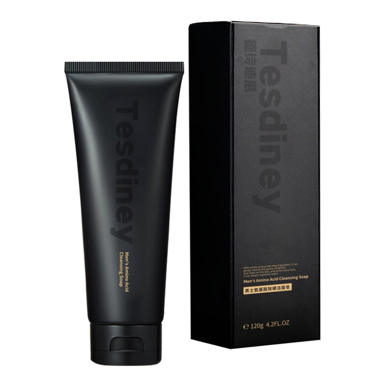 Men's Facial Cleanser: Oil Control, Acne Removal,  Blackhead And Pore Shrinking