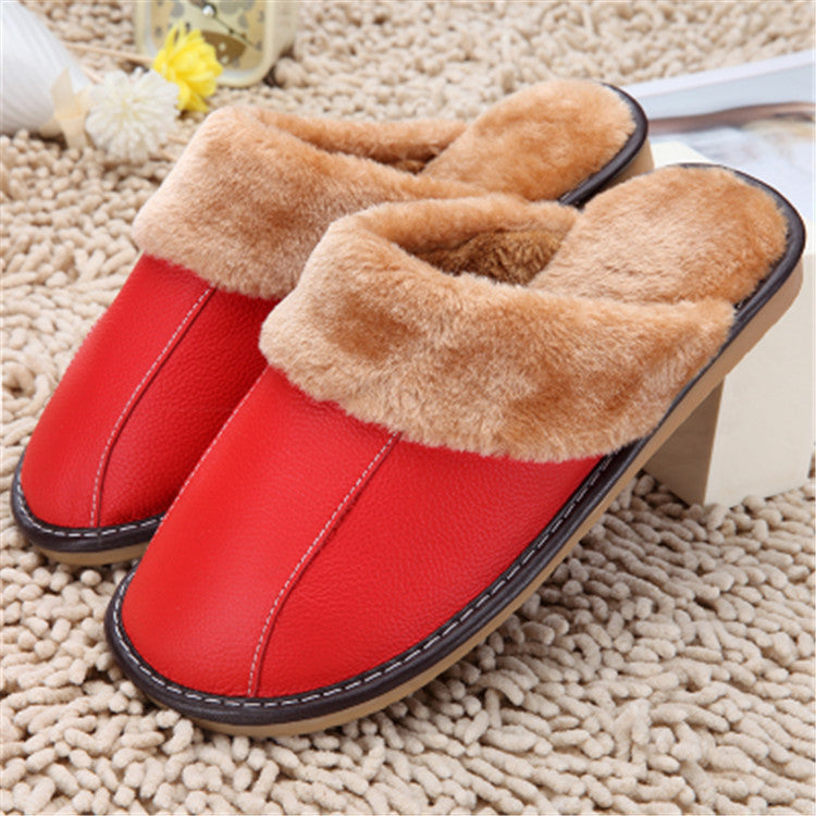 Leather Baotou Indoor Slippers