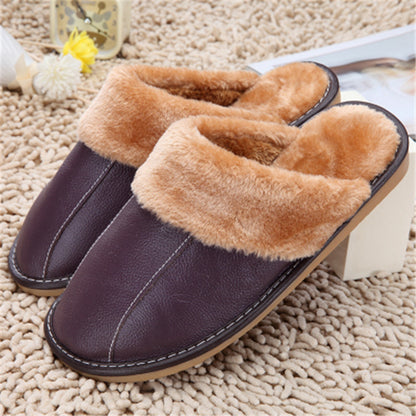 Leather Baotou Indoor Slippers
