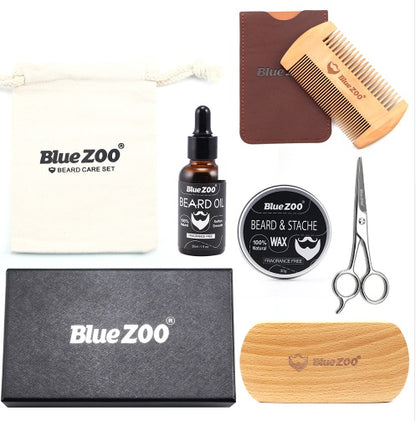 Black Bluezoo Beard 7 Piece Set