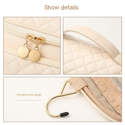 Minimalistic Classy Large Portable Cosmetic Bag