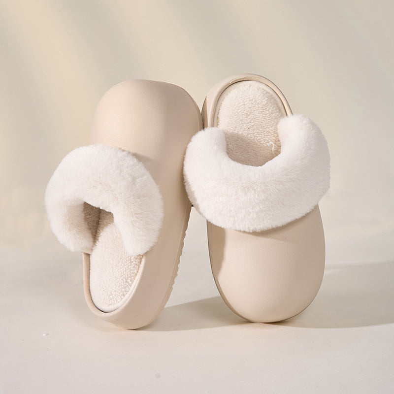 Detachable Waterproof Warm Fuzzy Home Slippers