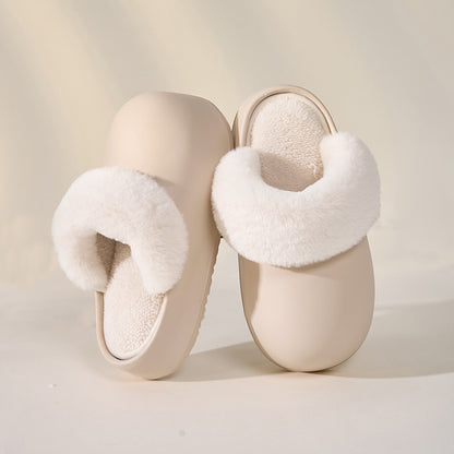 Detachable Waterproof Warm Fuzzy Home Slippers