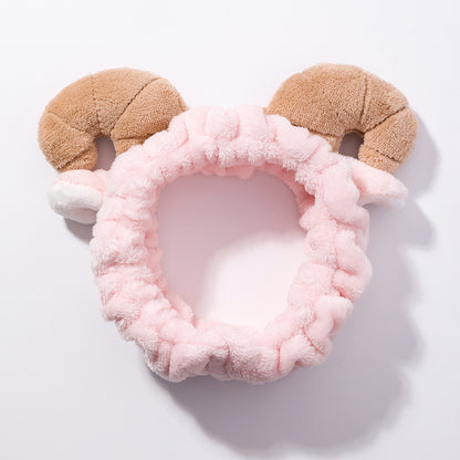 Cute Soft Plush Horns Hair Band Headband