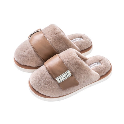 Hook Furry Cotton Indoor Home Slippers