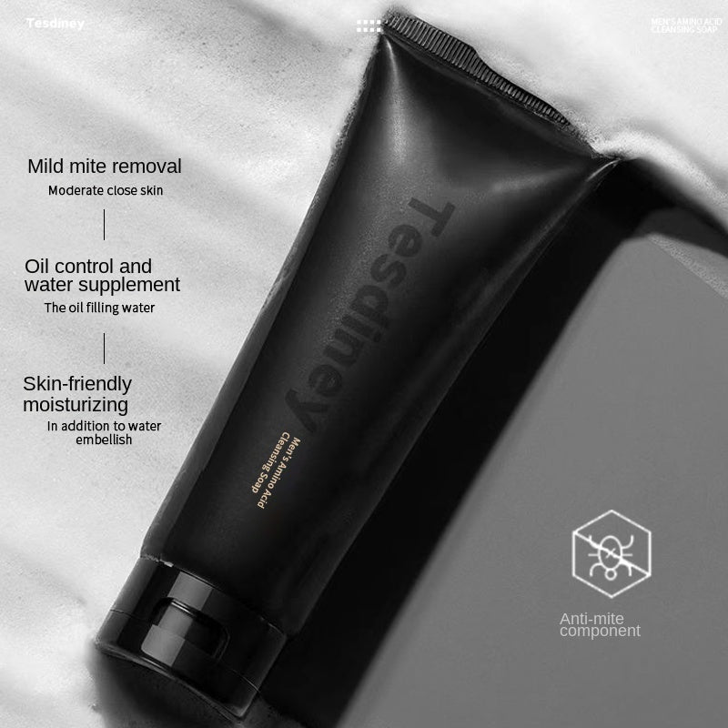 Men's Facial Cleanser: Oil Control, Acne Removal,  Blackhead And Pore Shrinking