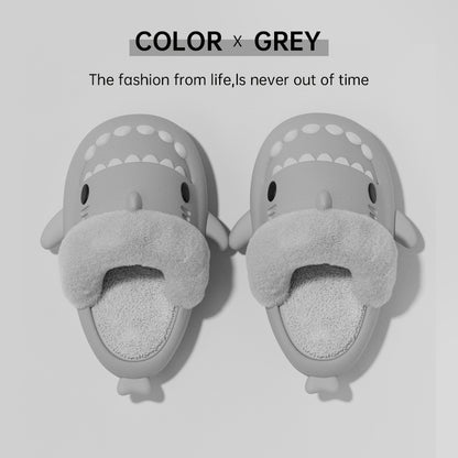 Fuzzy Shark Indoor Slippers