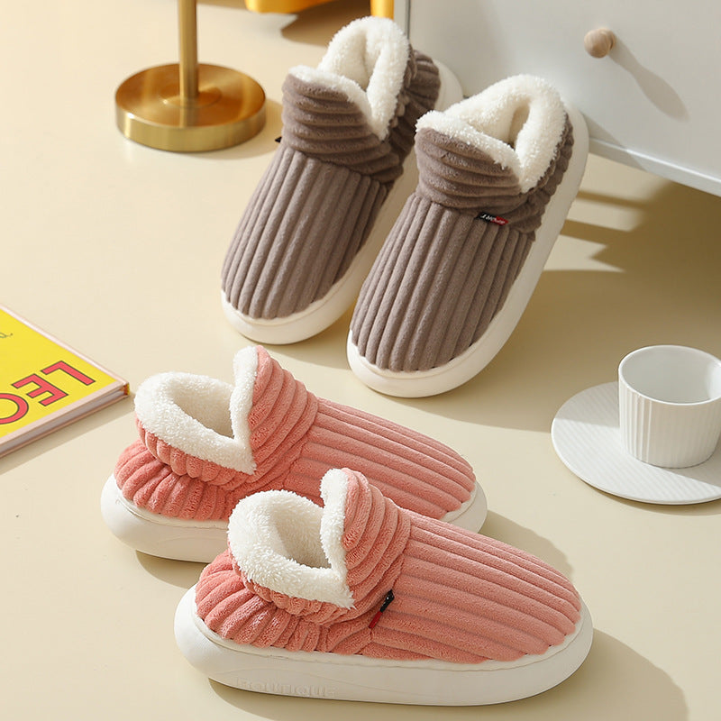 Classy Stripe Slipper Shoes