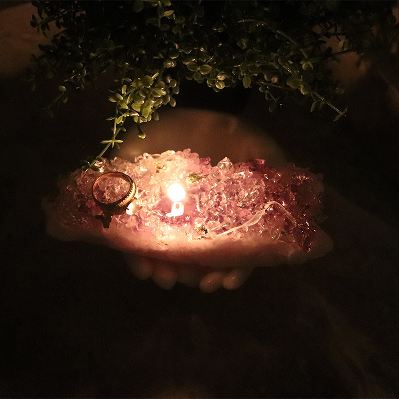 Handmade Natural Crystal Cave Fragrant Candle