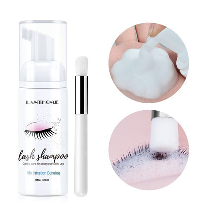 Eyelash shampoo gentle cleansing makeup remover