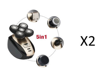 5 In 1 Men Multifunctional Rechargeable Electric Shaver
