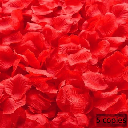 Rose Petals Hand-Sprinkling Romantic Atmosphere