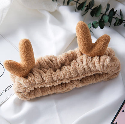 Soft Plush Cute Moose Antlers Headband