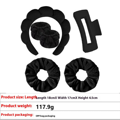Headband, Hair Tie, Hair Claw, And Wrist Band Bundle Suit