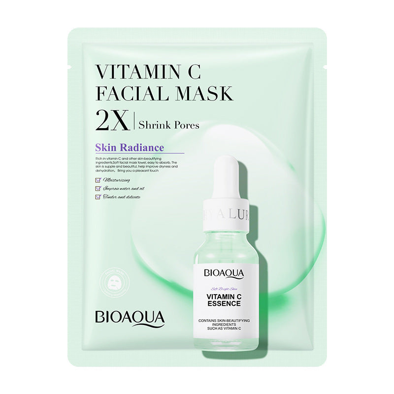 Collagen, Centella Asiatica, Hyaluronic Acid, and Vitamin C Sheet Mask