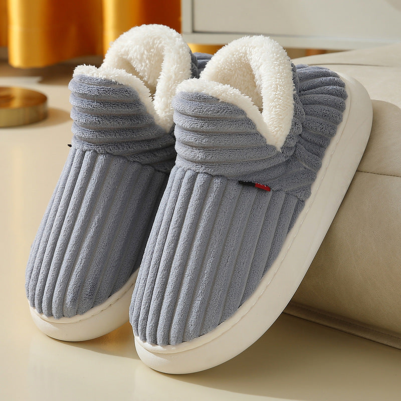Classy Stripe Slipper Shoes