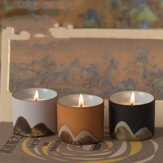 Scenic Forest Ceramic Handcrafted Scented Candles