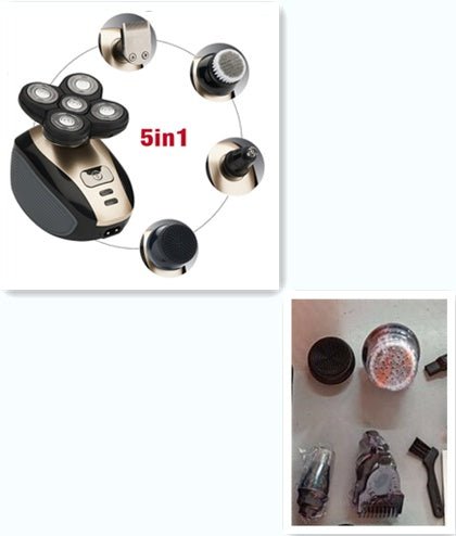 5 In 1 Men Multifunctional Rechargeable Electric Shaver