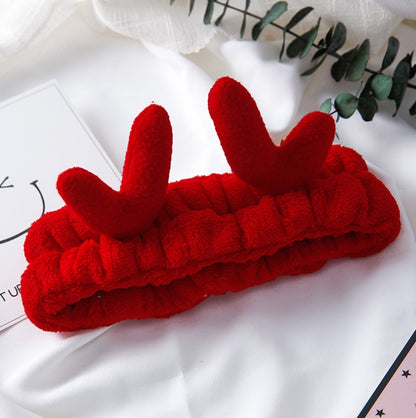 Soft Plush Cute Moose Antlers Headband