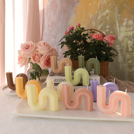 Fashion Art Geometric Handmade Scented Candles