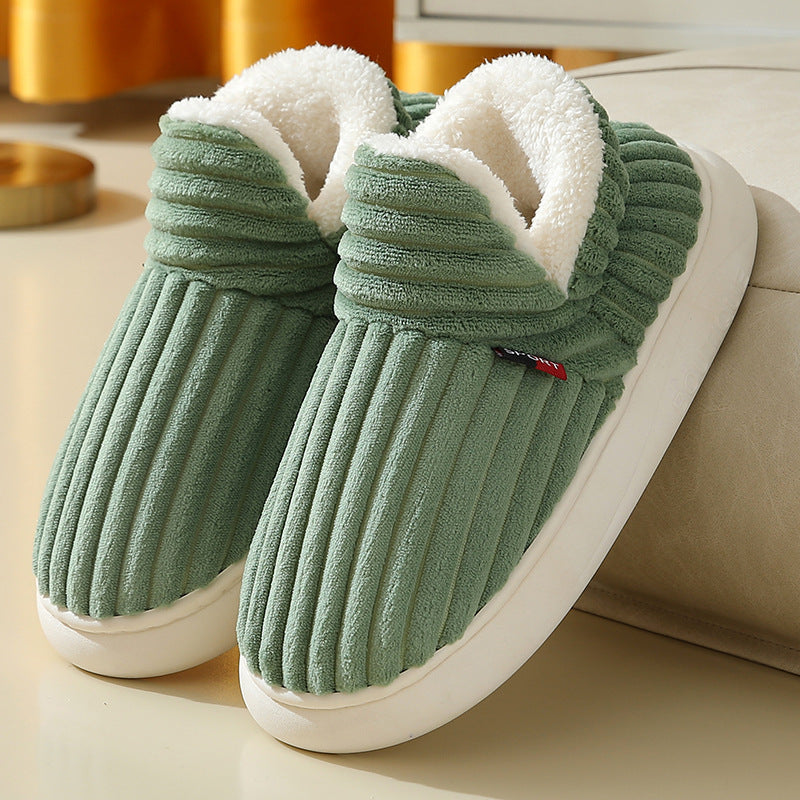Classy Stripe Slipper Shoes