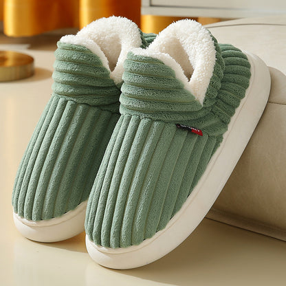 Classy Stripe Slipper Shoes