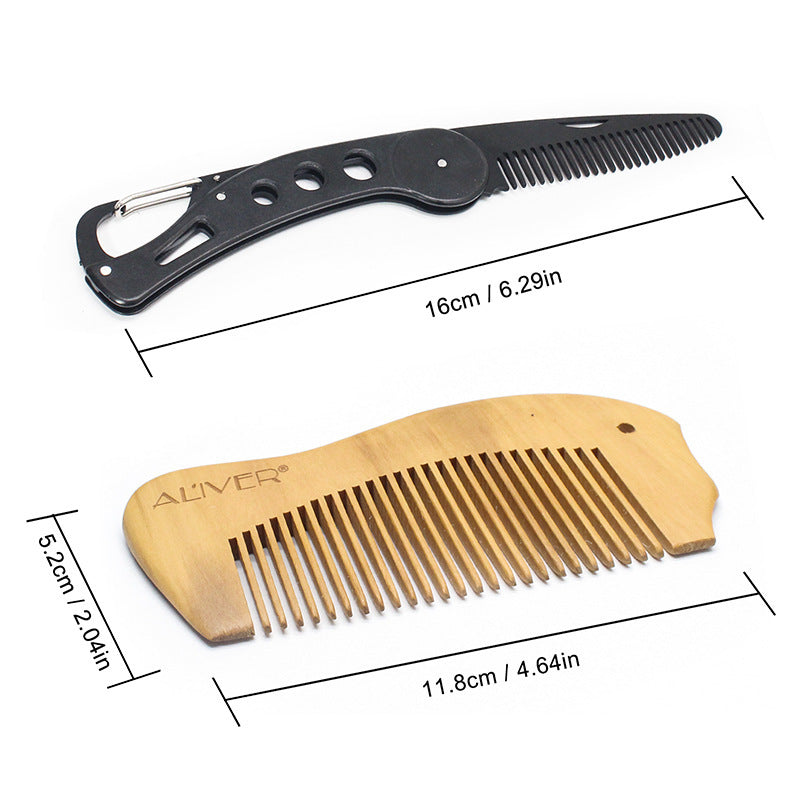 Aliver Men's Beard Shaving 7 pcs Set