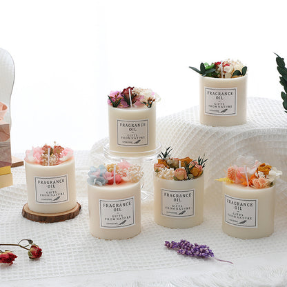 Luxury Dried Flowers Romantic Scented Candles