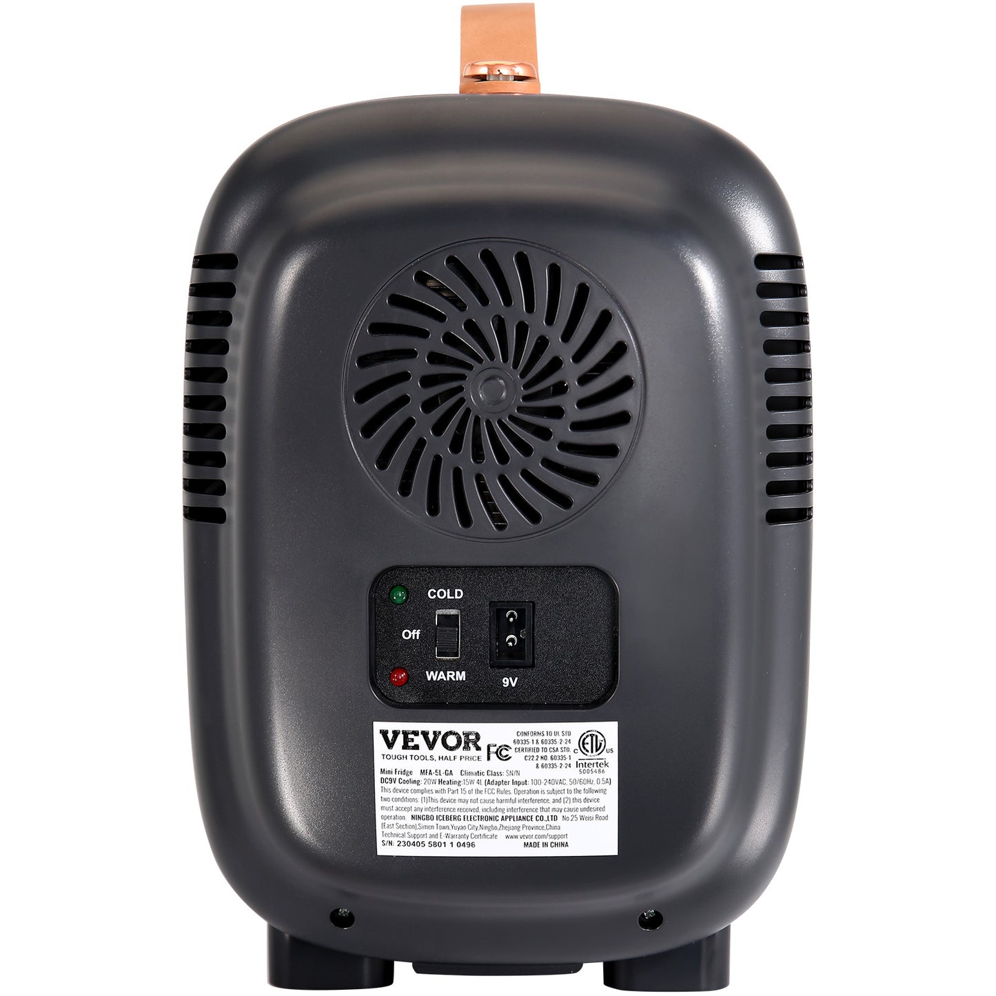 Vevor Skincare & Cosmetic 4L Mini Fridge Portable Black