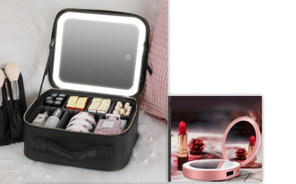NiceLand Smart LED With Mirror Cosmetic Bag