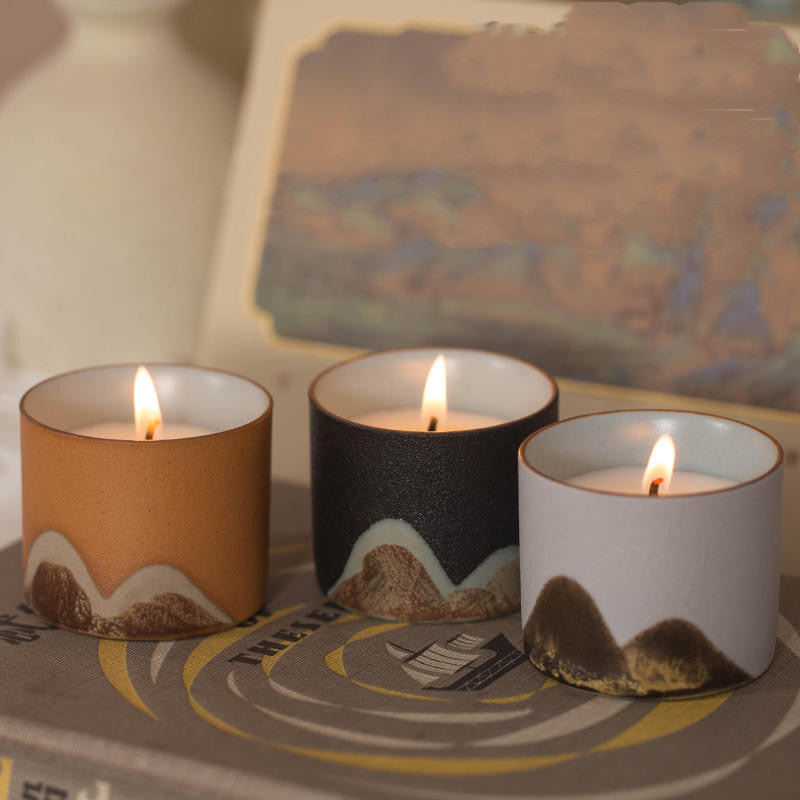 Scenic Forest Ceramic Handcrafted Scented Candles