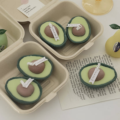 Cute Handmade Avocado Scented Candles