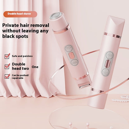 Dual-Head Women's Painless Electric Shaver Epilator