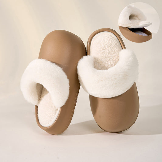 Detachable Waterproof Warm Fuzzy Home Slippers