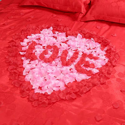 Rose Petals Hand-Sprinkling Romantic Atmosphere