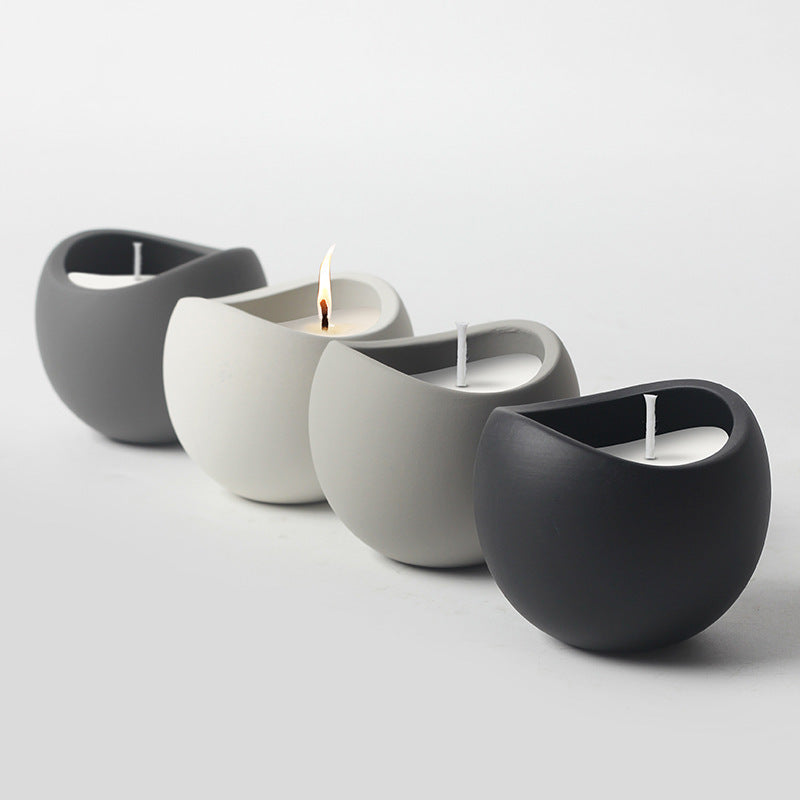 Ceramic Minimalist Creative Ornament Candle Cups