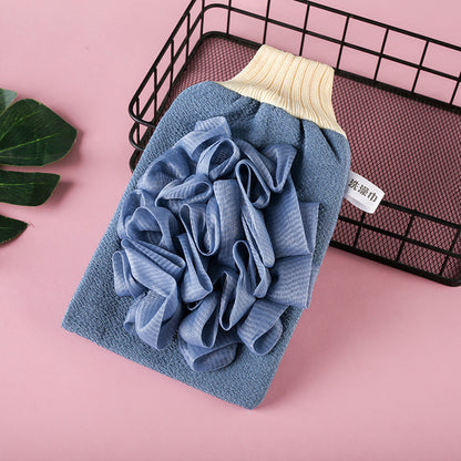 Double-sided Loofah Bath Towel And Gloves