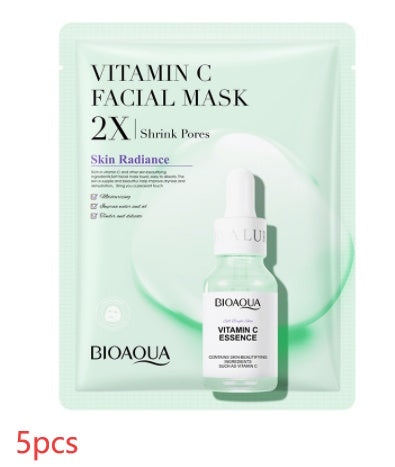 Collagen, Centella Asiatica, Hyaluronic Acid, and Vitamin C Sheet Mask