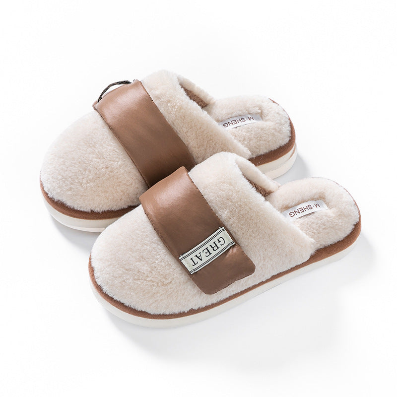 Hook Furry Cotton Indoor Home Slippers