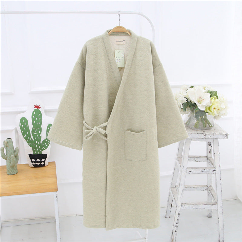 Quality Cotton Loose Bathrobe