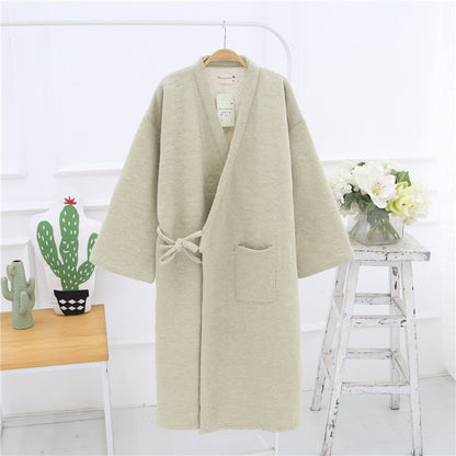 Quality Cotton Loose Bathrobe