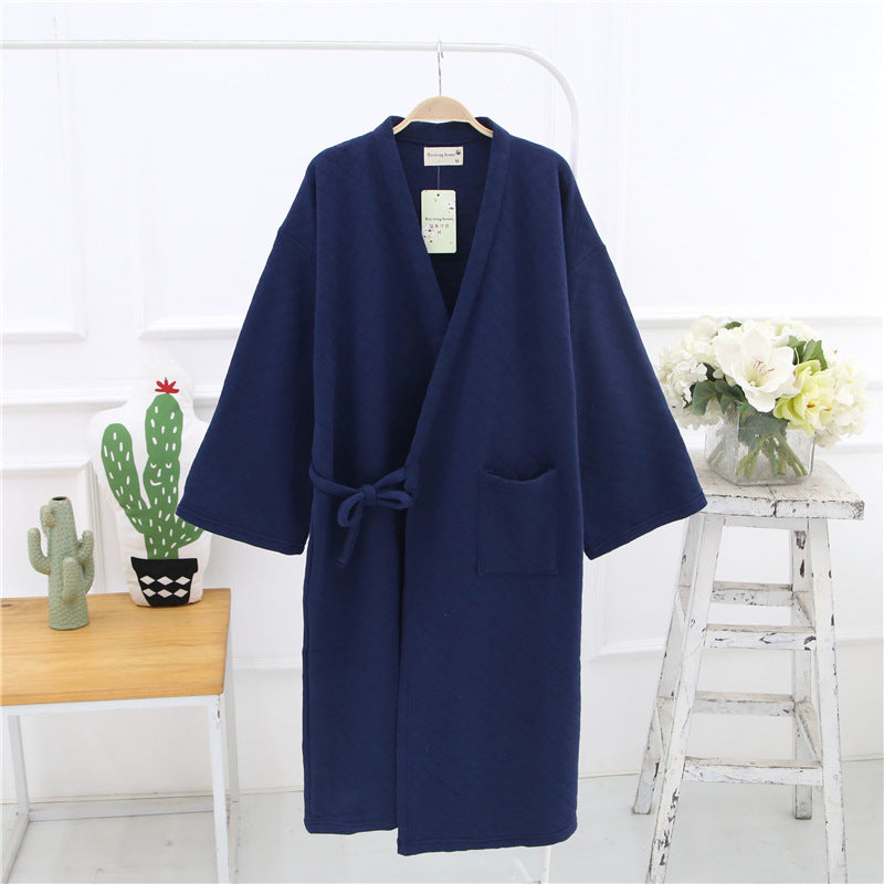 Quality Cotton Loose Bathrobe